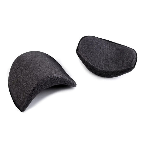 2 Paar Schulterpolster - Halbmond -  20mm Höhe - Farbe weiß und schwarz – Bild 3