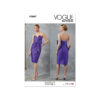 Vogue Schnittmuster V2047 - extravagantes, schulterfreies Etuikleid