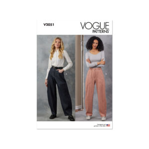Vogue Schnittmuster V2051 - bequem geschnittene Damenhose, Jeans