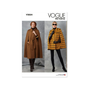 Vogue Schnittmuster V2054 - Cape für Damen in zwei Längen