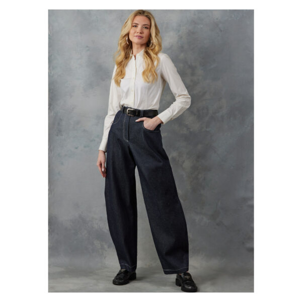 Vogue Schnittmuster V2051 - bequem geschnittene Damenhose, Jeans – Bild 2