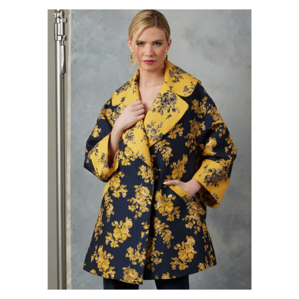 Vogue Schnittmuster - Vintage - V2052 - leicht ausgestellte Damenjacke mit großem Reverskragen – Bild 2