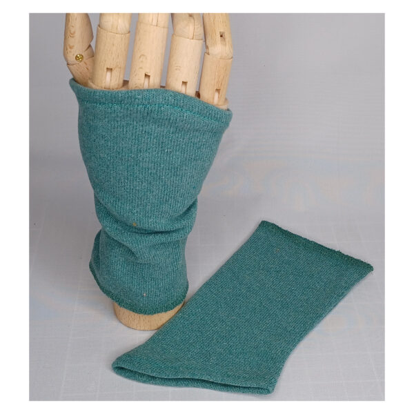 Armstulpen - Stulpen mit abgerundeter Kante vorn -  Strick - Petrol - STu - petrol