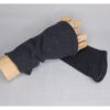 Armstulpen - Stulpen mit abgerundeter Kante vorn -  Strick - Anthrazit - STu - anthrazit – Bild 2