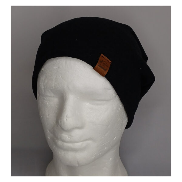 Beanie - Mütze - weicher Strickstoff -  Strick - anthrazit - Bea - anthrazit