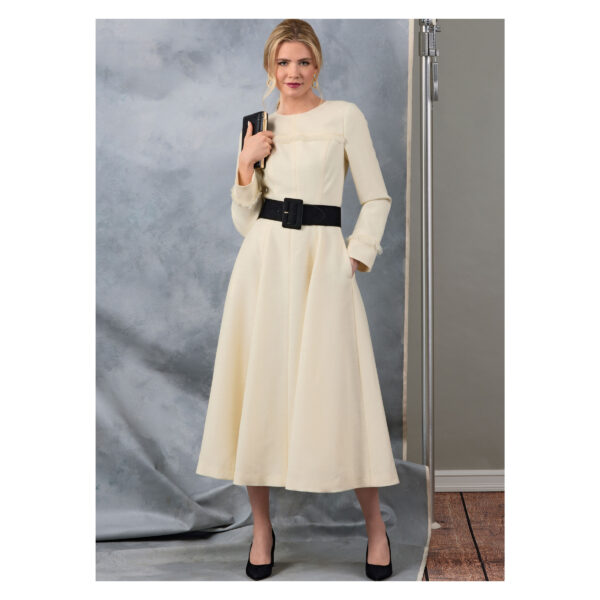 Vogue Schnittmuster - V2046 - schlichtes Kleid mit Glockenrock – Bild 3