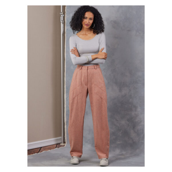 Vogue Schnittmuster V2051 - bequem geschnittene Damenhose, Jeans – Bild 3