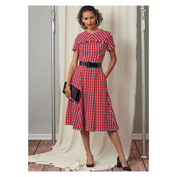 Vogue Schnittmuster - V2046 - schlichtes Kleid mit Glockenrock – Bild 4