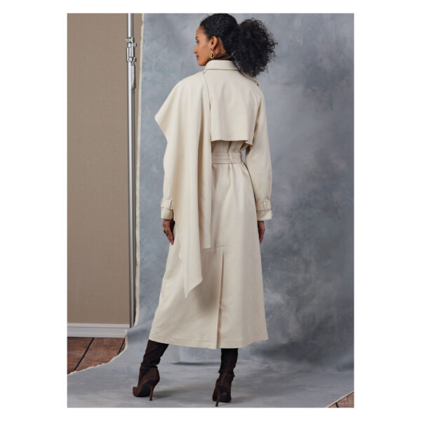 Vogue Schnittmuster - V2055 - Damenmantel im Trenchcoat Stil – Bild 4
