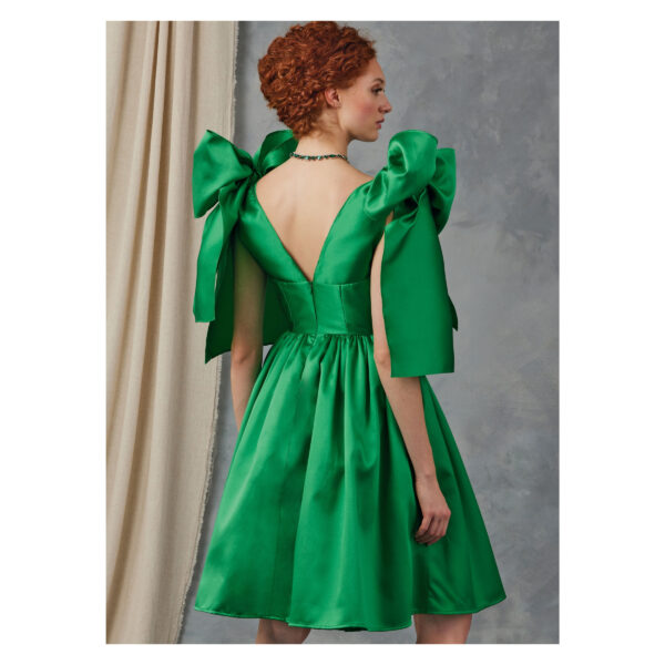 Vogue Schnittmuster V2048 - elegantes Kleid mit großen Schleifen an den Schultern – Bild 5