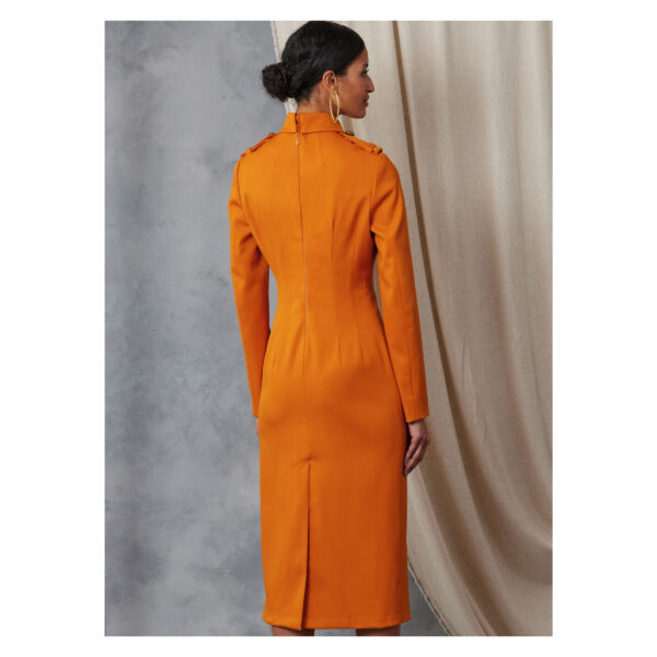 Vogue Schnittmuster V2045 - Kleid - Etuikleid, hochgeschlossen, kleiner Kragen, ärmellos – Bild 7
