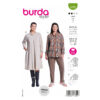 Burda Style Schnittmuster Nr. 5782 - Kleid und Shirt - Stehkragen - Kellerfalte