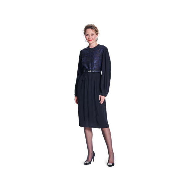 Burda Style Schnittmuster Nr. 5784 - Kleid - voluminöse Ärmel - Wickeloptik – Bild 2