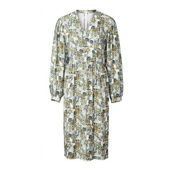 Burda Style Schnittmuster Nr. 5784 - Kleid - voluminöse Ärmel - Wickeloptik – Bild 6