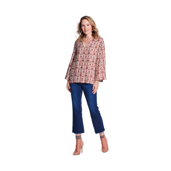 Burda Style Schnittmuster Nr. 5785 - Bluse - V-Ausschnitt - Ärmelvarianten – Bild 7