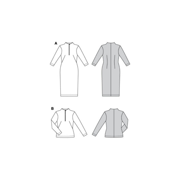 Burda Style Schnittmuster Nr. 5792 - Kleid und Shirt - vielseitig kombinierbar – Bild 6