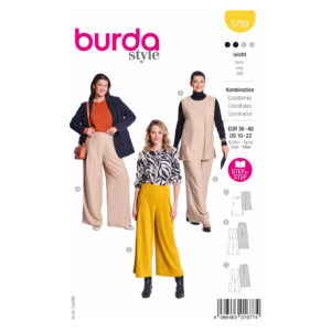 Burda Style Schnittmuster Nr. 5793 - Kombination - Top und weite Hose