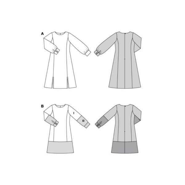 Burda Style Schnittmuster Nr. 5797 - Kleid - schwingender Rock - große Größen – Bild 7