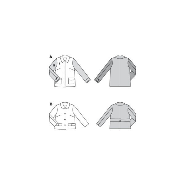 Burda Style Schnittmuster Nr. 5799 - Jacke - trendig - lässig - 2 Varianten – Bild 7