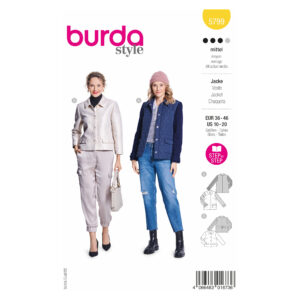 Burda Style Schnittmuster Nr. 5799 - Jacke - trendig - lässig - 2 Varianten
