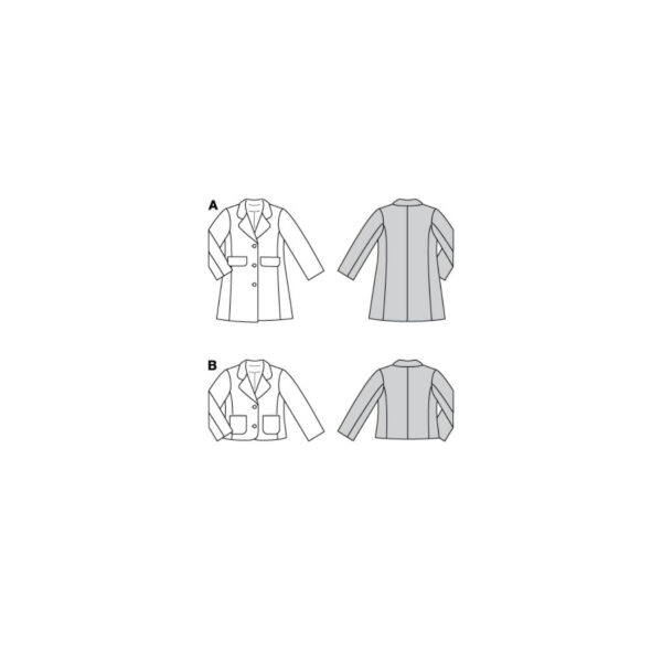 Burda Kids Schnittmuster Nr. 9215 - Mantel und Jacke - Reverskragen - Klappentasche – Bild 4