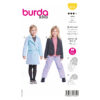 Burda Kids Schnittmuster Nr. 9215 - Mantel und Jacke - Reverskragen - Klappentasche