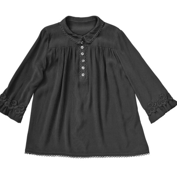 Burda Kids Schnittmuster Nr. 9216 - Kleid und Bluse - Bubikragen - Schleife – Bild 6