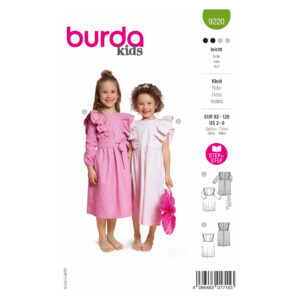 Burda Kids Schnittmuster Nr. 9220 - Kleid - Festkleid - elegant - 2 Varianten