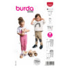 Burda Kids Schnittmuster Nr. 9222 - Hose - Kinderjeans - Gummibund - Rüschen