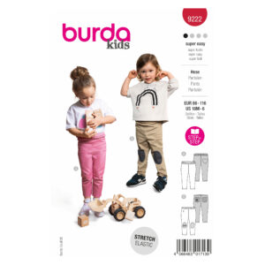 Burda Kids Schnittmuster Nr. 9222 - Hose - Kinderjeans - Gummibund - Rüschen