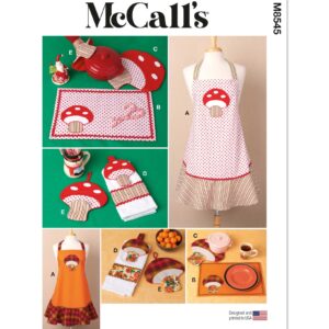 McCalls Schnittmuster M8545 - Küchenutensilien - Schürze - Tischset - u.s.w.
