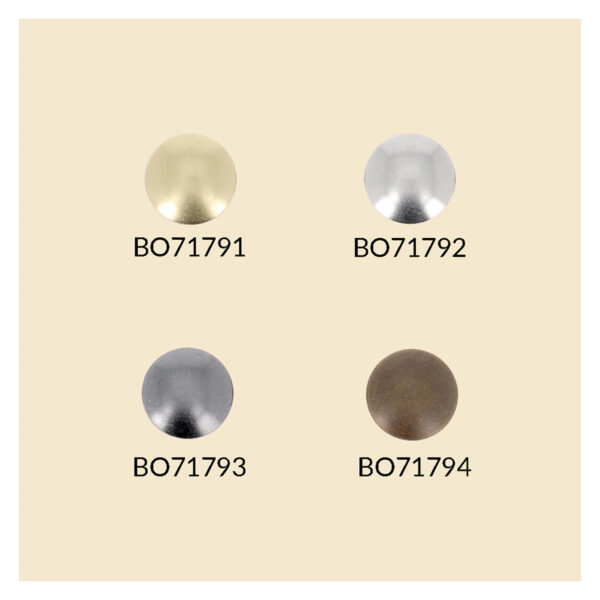 Bohin - Magischer Druckknopf - Kunststoff metallic - 14mm - 4Stk - 4 Farben