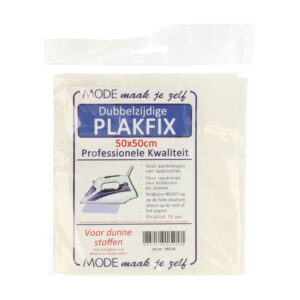 Plakfix - doppelseitig aufbügelbares Haftvlies auf Trägerpapier - fein - 50x50cm