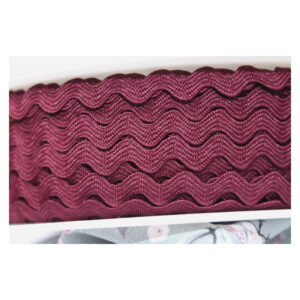 0.99 EUR/m - 5m Zackenlitze - 4 mm / 7 mm - Stephanoise-Mediac - Bordeaux