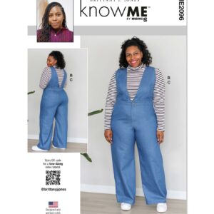 knowME Schnittmuster - ME2096 - raffinierte Trägerhose und Shirt für Damen