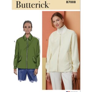 Butterick Schnittmuster - B7008 - Damenjacke, mit Reißverschluss