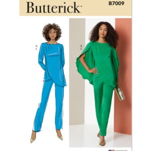 Butterick Schnittmuster - B7009 - ausgefallenen Tunika und Hose für Damen