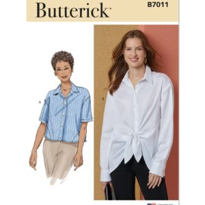 Butterick Schnittmuster - B7011 - raffinierte Hemdbluse