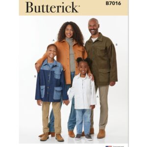 Butterick Schnittmuster - B7016 - Jackensortiment für die ganze Familie