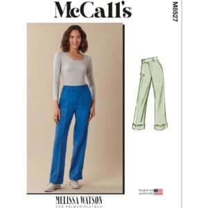 McCalls Schnittmuster M8527 - lässig, sportliche Damenhose mit Aufschlag