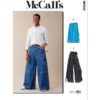 McCalls Schnittmuster M8536 - ausgefallenen Herrenjeans mit weitem Bein