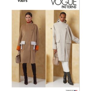 Vogue Schnittmuster V2075 - Kurzmantel für Damen