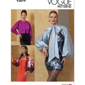 Vogue Schnittmuster V2079 - Bolerojacke, Kurzjacke für Damen