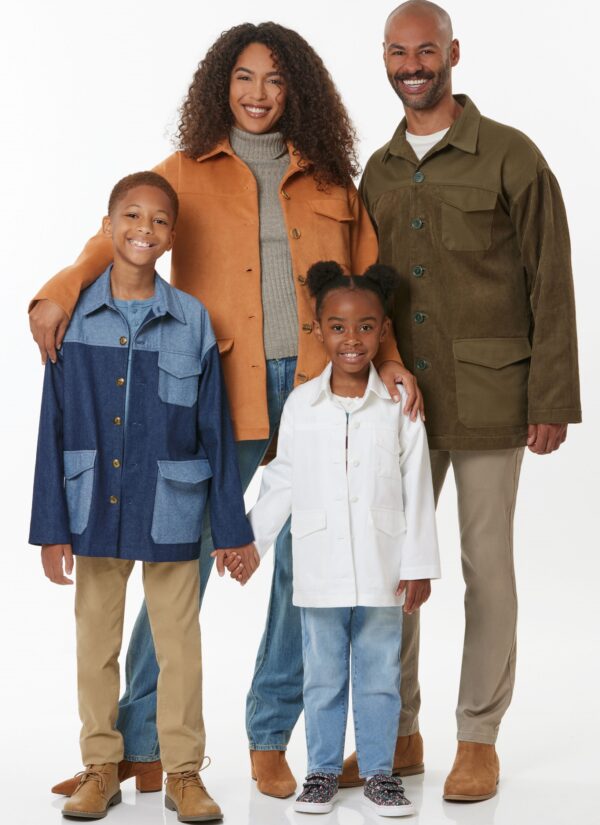 Butterick Schnittmuster - B7016 - Jackensortiment für die ganze Familie – Bild 2