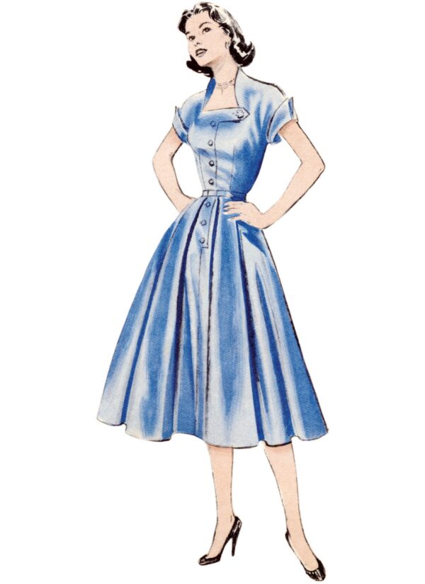Butterick Schnittmuster - B7019 - Retro - bezauberndes Sommerkleid im Stil der 1950 er Jahre – Bild 2