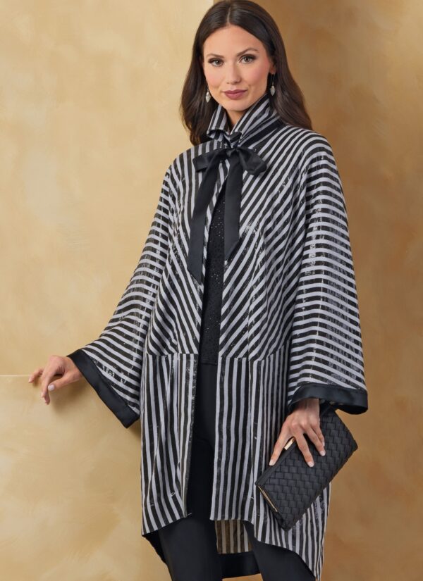 Vogue Schnittmuster V2071 - lässig weite, dünne Blusenjacke für Damen – Bild 2