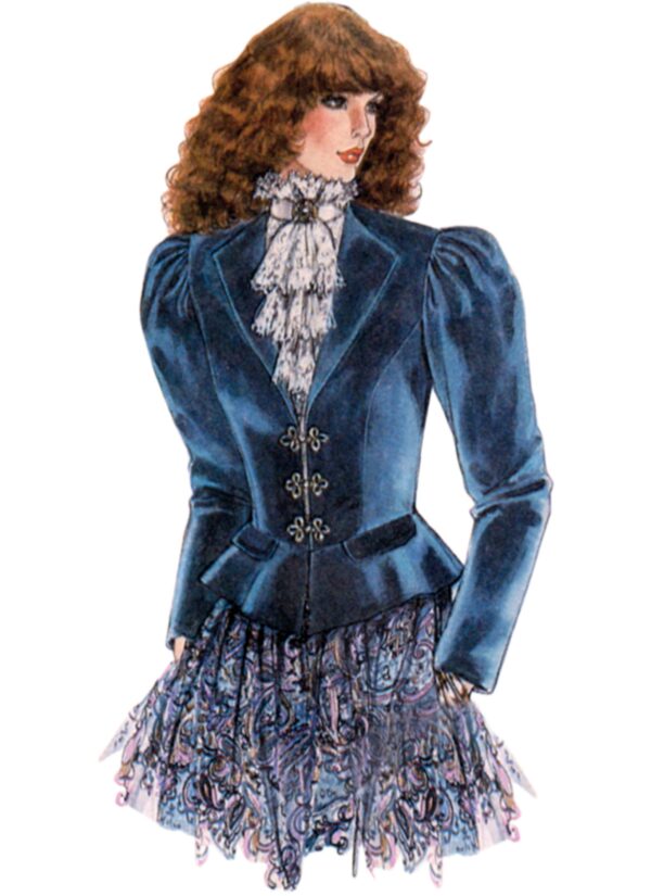 McCalls Schnittmuster M8541 - Vintage - kurze Damenjacke, mit Schösschen, Stil der 80er – Bild 3