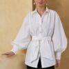 Vogue Schnittmuster - V2068 - Bluse mit Bindegürtel – Bild 3