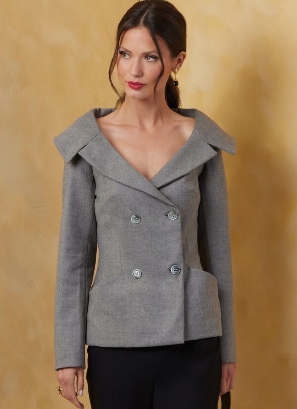 Vogue Schnittmuster - V2073 - Jacke oder Weste mit großem Ausschnitt – Bild 3