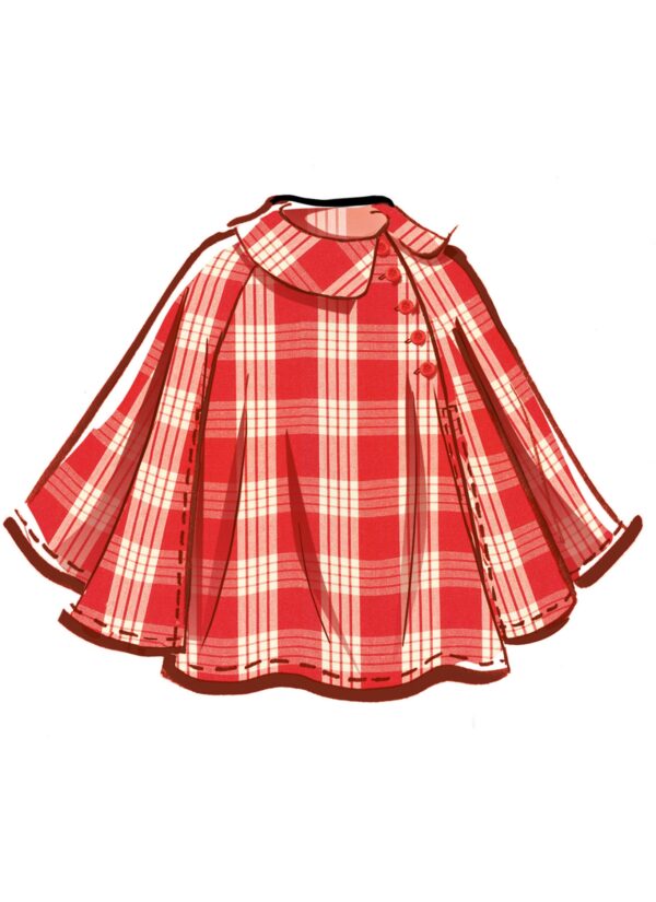 McCalls Schnittmuster M8538 - Poncho - Cape - Überwurf für Kinder – Bild 3